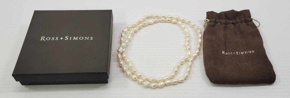 *B7) Ross Simons 30" Baroque Pearl Necklace